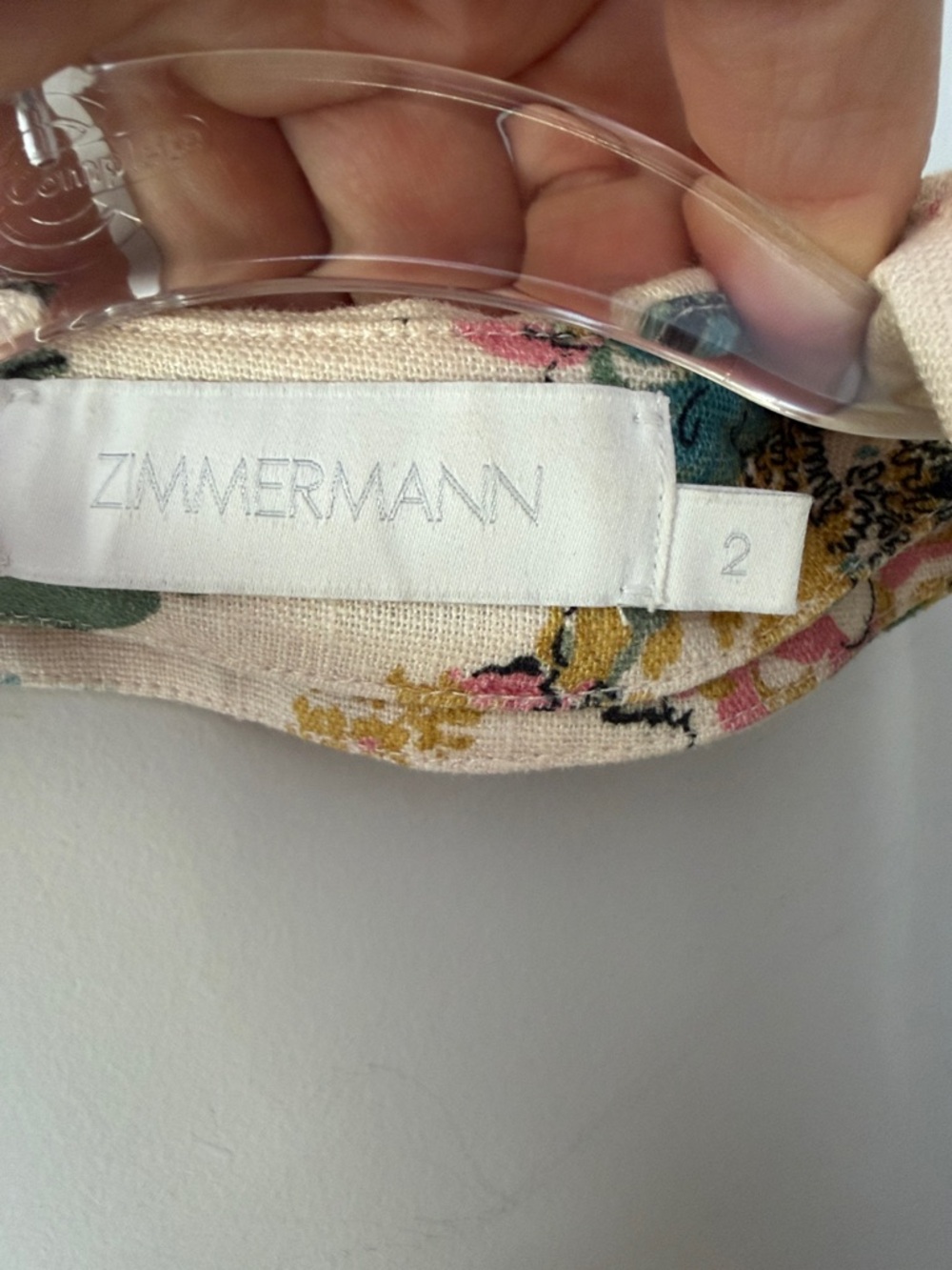 Zimmermann Cream Floral Halter Playsuit - Picture 6 of 10